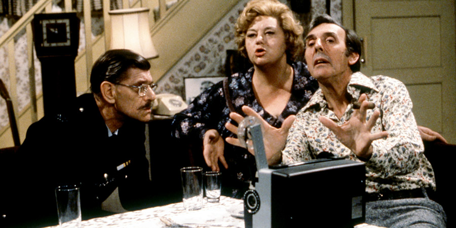 Sykes. Image shows from L to R: Corky (Deryck Guyler), Hattie (Hattie Jacques), Eric (Eric Sykes). Copyright: BBC. Sykes. Image shows from L to R: Corky (Deryck Guyler), Hattie (Hattie Jacques), Eric (Eric Sykes). Copyright: BBC.