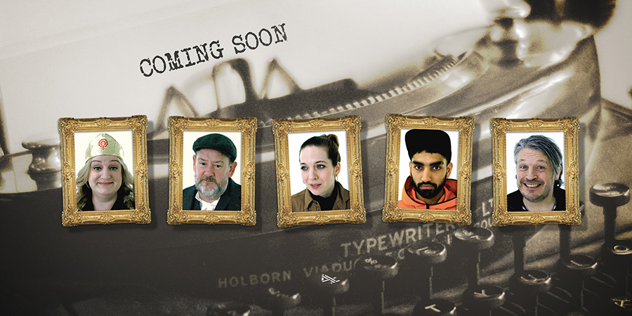 Taskmaster. Image shows from L to R: Daisy May Cooper, Johnny Vegas, Katherine Parkinson, Mawaan Rizwan, Richard Herring. Copyright: Avalon Television. Taskmaster. Image shows from L to R: Daisy May Cooper, Johnny Vegas, Katherine Parkinson, Mawaan Rizwan, Richard Herring. Copyright: Avalon Television.