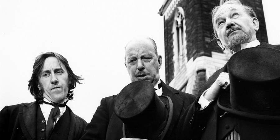 That's Your Funeral. Image shows from L to R: Percy (David Battley), Basil Bulstrode (Bill Fraser), Emmanuel Holroyd (Raymond Huntley). Copyright: Hammer Film Productions. That's Your Funeral. Image shows from L to R: Percy (David Battley), Basil Bulstrode (Bill Fraser), Emmanuel Holroyd (Raymond Huntley). Copyright: Hammer Film Productions.