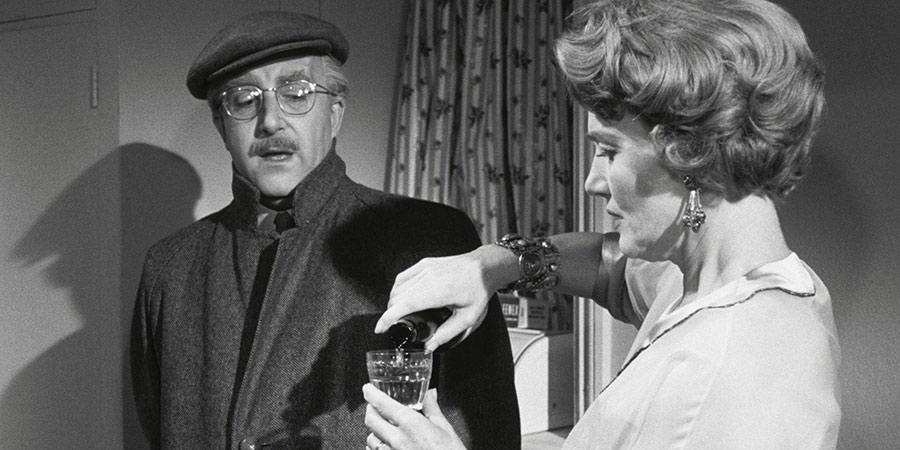 The Battle Of The Sexes. Image shows from L to R: Mr Martin (Peter Sellers), Angela Barrows (Constance Cummings). The Battle Of The Sexes. Image shows from L to R: Mr Martin (Peter Sellers), Angela Barrows (Constance Cummings).