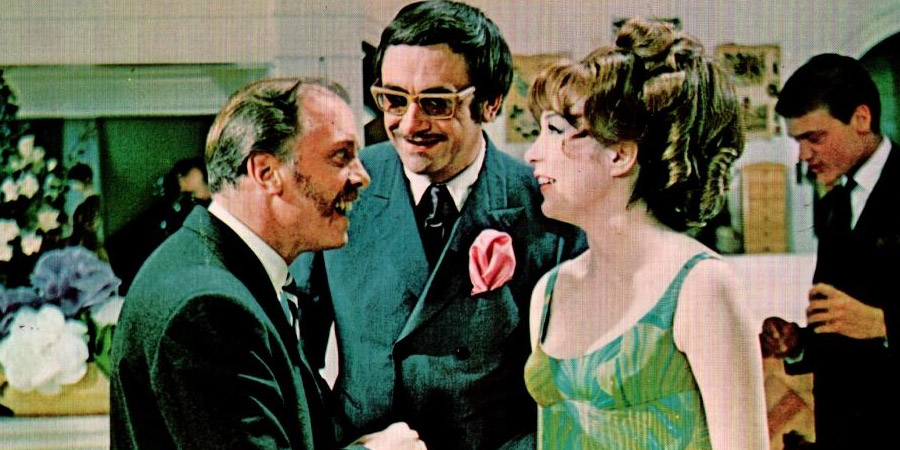 The Bliss Of Mrs. Blossom. Image shows from L to R: Robert Blossom (Richard Attenborough), Ambrose Tuttle (James Booth), Harriet Blossom (Shirley MacLaine). Copyright: Paramount. The Bliss Of Mrs. Blossom. Image shows from L to R: Robert Blossom (Richard Attenborough), Ambrose Tuttle (James Booth), Harriet Blossom (Shirley MacLaine). Copyright: Paramount.