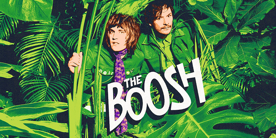 The Boosh. Image shows from L to R: Vince Noir (Noel Fielding), Howard Moon (Julian Barratt). Copyright: BBC. The Boosh. Image shows from L to R: Vince Noir (Noel Fielding), Howard Moon (Julian Barratt). Copyright: BBC.