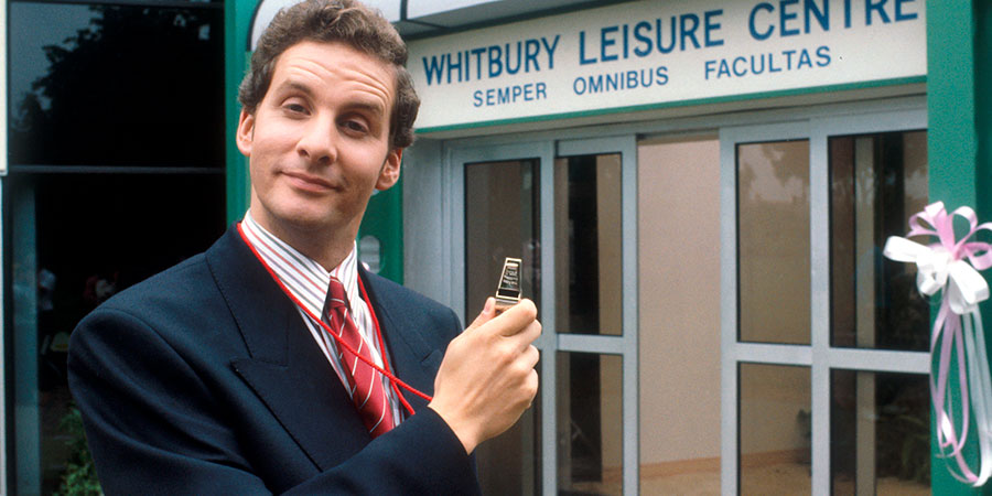 The Brittas Empire. Gordon Brittas (Chris Barrie). Copyright: BBC. The Brittas Empire. Gordon Brittas (Chris Barrie). Copyright: BBC.