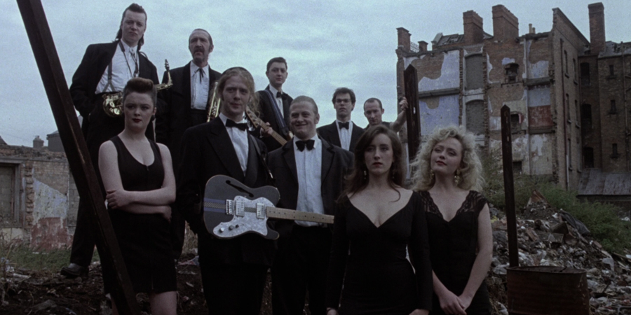The Commitments. Image shows from L to R: Dean Fay (Félim Gormley), Bernie McGloughlin (Bronagh Gallagher), Joey "The Lips" Fagan (Johnny Murphy), Outspan Foster (Glen Hansard), Derek Scully (Kenneth McCluskey), Deco Cuffe (Andrew Strong), Steven Clifford (Michael Aherne), Natalie Murphy (Maria Doyle Kennedy), Mickah Wallace (Dave Finnegan), Imelda Quirke (Angeline Ball). The Commitments. Image shows from L to R: Dean Fay (Félim Gormley), Bernie McGloughlin (Bronagh Gallagher), Joey "The Lips" Fagan (Johnny Murphy), Outspan Foster (Glen Hansard), Derek Scully (Kenneth McCluskey), Deco Cuffe (Andrew Strong), Steven Clifford (Michael Aherne), Natalie Murphy (Maria Doyle Kennedy), Mickah Wallace (Dave Finnegan), Imelda Quirke (Angeline Ball).