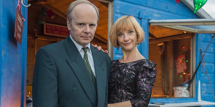 The Cruise. Image shows from L to R: Andy (Jason Watkins), Jacky (Jane Horrocks). Copyright: Emu Films. The Cruise. Image shows from L to R: Andy (Jason Watkins), Jacky (Jane Horrocks). Copyright: Emu Films.