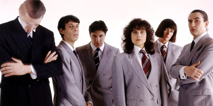 On The Hour. Image shows from L to R: Chris Morris, David Schneider, Patrick Marber, Rebecca Front, Doon Mackichan, Steve Coogan. Copyright: TalkbackThames. On The Hour. Image shows from L to R: Chris Morris, David Schneider, Patrick Marber, Rebecca Front, Doon Mackichan, Steve Coogan. Copyright: TalkbackThames.