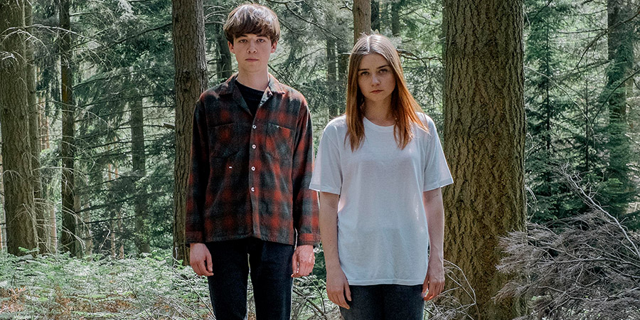 The End Of The F***ing World. Image shows from L to R: James (Alex Lawther), Alyssa (Jessica Barden). Copyright: Clerkenwell Films. The End Of The F***ing World. Image shows from L to R: James (Alex Lawther), Alyssa (Jessica Barden). Copyright: Clerkenwell Films.