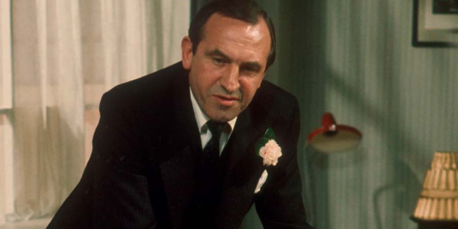 The Fall And Rise Of Reginald Perrin. Reginald Perrin (Leonard Rossiter). Copyright: BBC. The Fall And Rise Of Reginald Perrin. Reginald Perrin (Leonard Rossiter). Copyright: BBC.