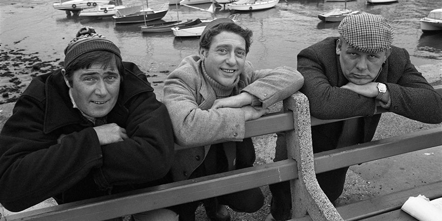 The Fishing Party. Image shows from L to R: Abe (Douglas Livingstone), Ern (Ray Mort), Art (Brian Glover). Copyright: BBC. The Fishing Party. Image shows from L to R: Abe (Douglas Livingstone), Ern (Ray Mort), Art (Brian Glover). Copyright: BBC.