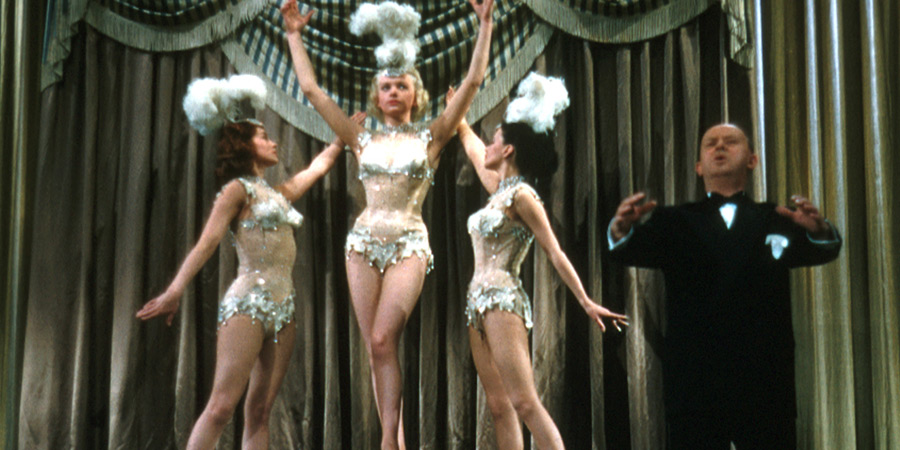 The Good Companions. Image shows from L to R: The Three Graces (Shirley Anne Field), The Three Graces (Margaret Simons), The Three Graces (Kim Parker), Mr. Joe (John Salew). The Good Companions. Image shows from L to R: The Three Graces (Shirley Anne Field), The Three Graces (Margaret Simons), The Three Graces (Kim Parker), Mr. Joe (John Salew).