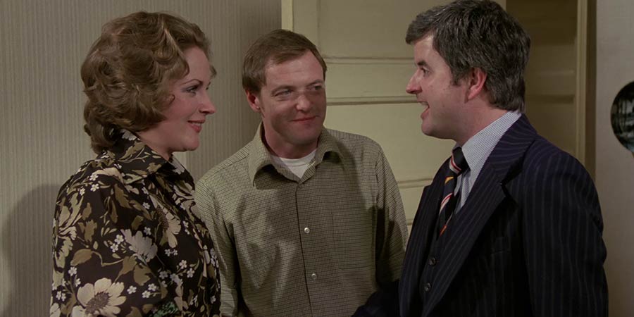 The Likely Lads. Image shows from L to R: Christina (Mary Tamm), Terry Collier (James Bolam), Bob Ferris (Rodney Bewes). Copyright: Anglo-EMI. The Likely Lads. Image shows from L to R: Christina (Mary Tamm), Terry Collier (James Bolam), Bob Ferris (Rodney Bewes). Copyright: Anglo-EMI.