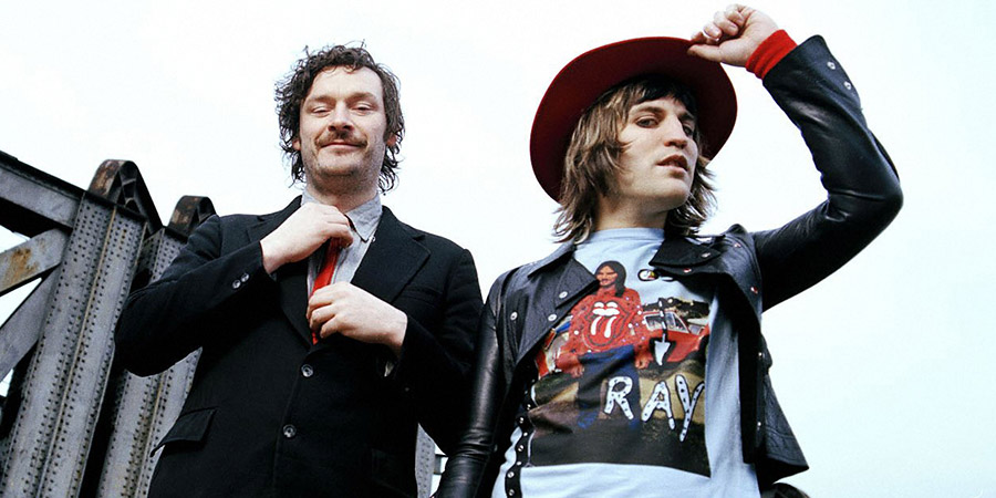 The Mighty Boosh. Image shows from L to R: Howard Moon (Julian Barratt), Vince Noir (Noel Fielding). Copyright: Baby Cow Productions. The Mighty Boosh. Image shows from L to R: Howard Moon (Julian Barratt), Vince Noir (Noel Fielding). Copyright: Baby Cow Productions.