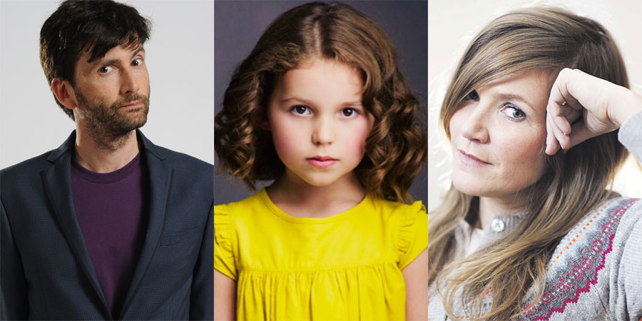 There She Goes. Image shows from L to R: Simon (David Tennant), Rosie (Miley Locke), Emily (Jessica Hynes). There She Goes. Image shows from L to R: Simon (David Tennant), Rosie (Miley Locke), Emily (Jessica Hynes).