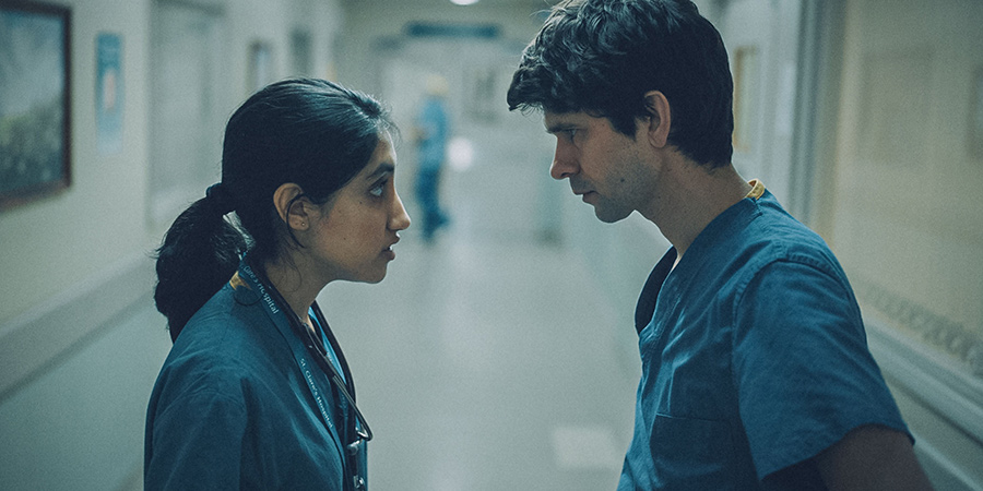 This Is Going To Hurt. Image shows from L to R: Shruti (Ambika Mod), Adam (Ben Whishaw). This Is Going To Hurt. Image shows from L to R: Shruti (Ambika Mod), Adam (Ben Whishaw).
