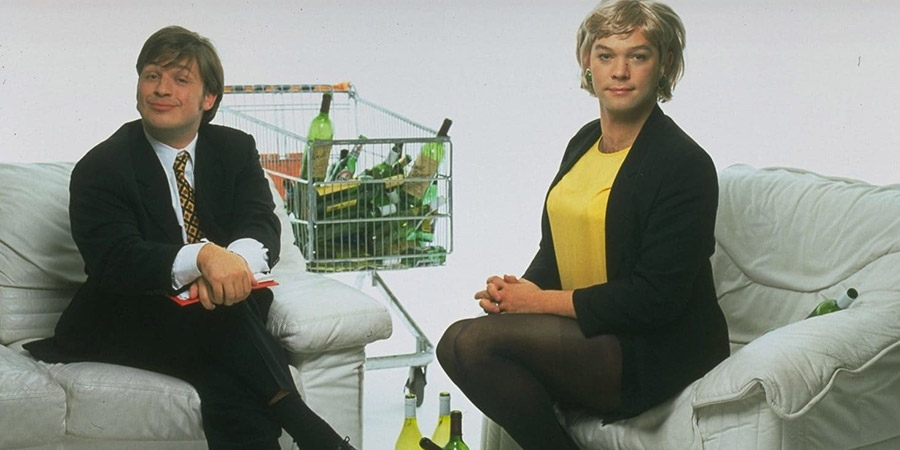 This Morning With Richard Not Judy. Image shows from L to R: Richard Herring, Stewart Lee. Copyright: Avalon Television. This Morning With Richard Not Judy. Image shows from L to R: Richard Herring, Stewart Lee. Copyright: Avalon Television.