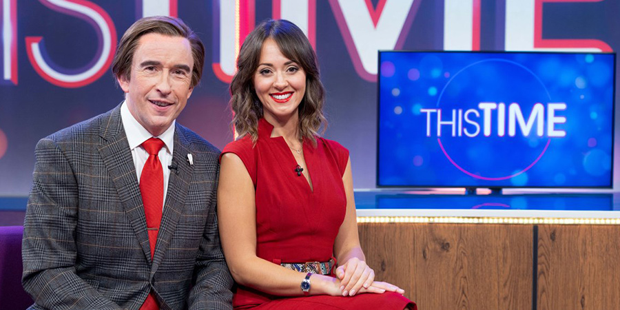 This Time With Alan Partridge. Image shows from L to R: Alan Partridge (Steve Coogan), Jennie Gresham (Susannah Fielding). Copyright: Baby Cow Productions. This Time With Alan Partridge. Image shows from L to R: Alan Partridge (Steve Coogan), Jennie Gresham (Susannah Fielding). Copyright: Baby Cow Productions.