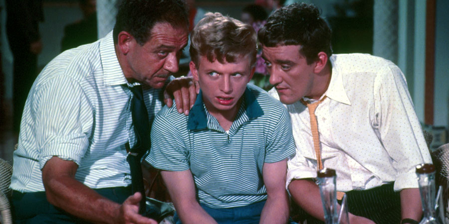 Tommy The Toreador. Image shows from L to R: Cadena (Sid James), Tommy Tomkins (Tommy Steele), Paco (Bernard Cribbins). Tommy The Toreador. Image shows from L to R: Cadena (Sid James), Tommy Tomkins (Tommy Steele), Paco (Bernard Cribbins).
