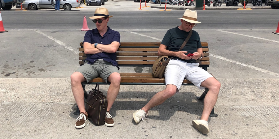 The Trip. Image shows from L to R: Rob (Rob Brydon), Steve (Steve Coogan). The Trip. Image shows from L to R: Rob (Rob Brydon), Steve (Steve Coogan).