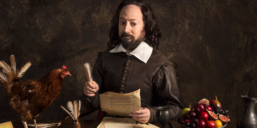 Upstart Crow. Will Shakespeare (David Mitchell). Copyright: BBC.