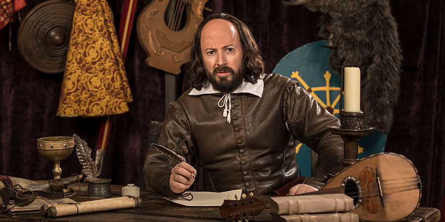 Upstart Crow. Will Shakespeare (David Mitchell). Copyright: BBC. Upstart Crow. Will Shakespeare (David Mitchell). Copyright: BBC.