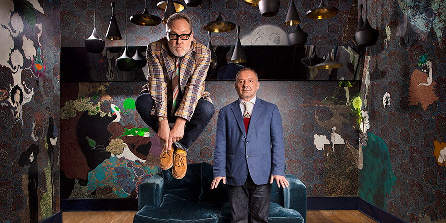 Vic & Bob's Big Night Out. Image shows from L to R: Vic Reeves, Bob Mortimer. Copyright: BBC. Vic & Bob's Big Night Out. Image shows from L to R: Vic Reeves, Bob Mortimer. Copyright: BBC.