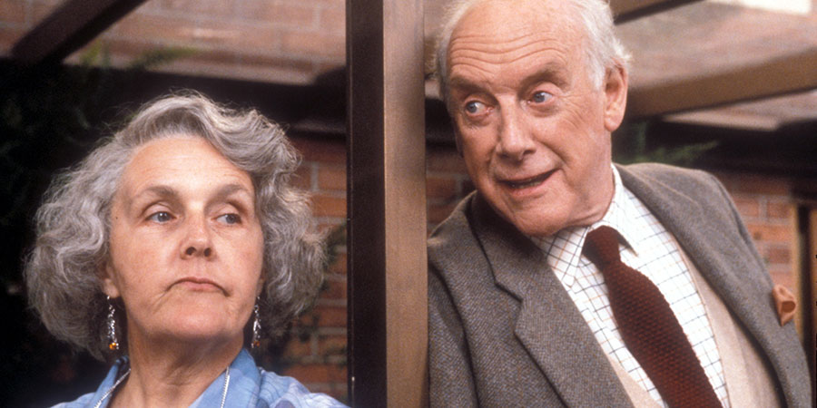 Waiting For God. Image shows from L to R: Diana Trent (Stephanie Cole), Tom Ballard (Graham Crowden). Copyright: BBC. Waiting For God. Image shows from L to R: Diana Trent (Stephanie Cole), Tom Ballard (Graham Crowden). Copyright: BBC.