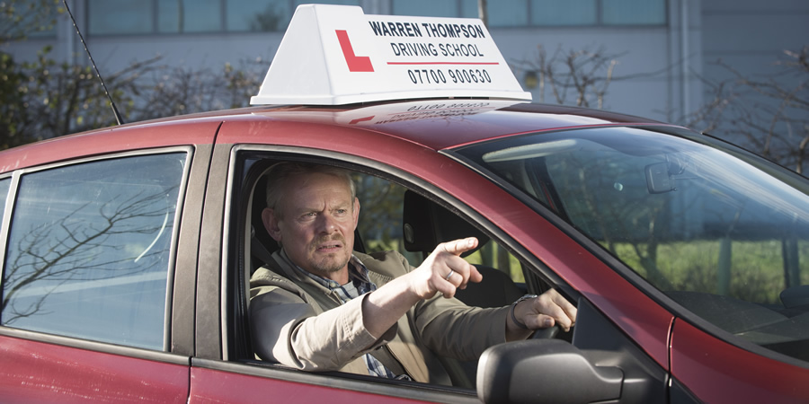 Warren. Warren Thompson (Martin Clunes). Copyright: Hat Trick Productions. Warren. Warren Thompson (Martin Clunes). Copyright: Hat Trick Productions.