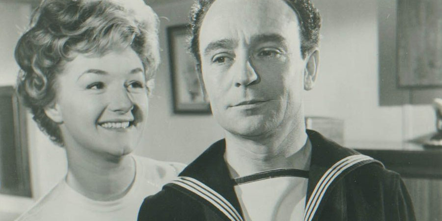 Watch Your Stern. Image shows from L to R: Ann Foster (Joan Sims), O/S Blissworth (Kenneth Connor). Copyright: Anglo Amalgamated / STUDIOCANAL. Watch Your Stern. Image shows from L to R: Ann Foster (Joan Sims), O/S Blissworth (Kenneth Connor). Copyright: Anglo Amalgamated / STUDIOCANAL.