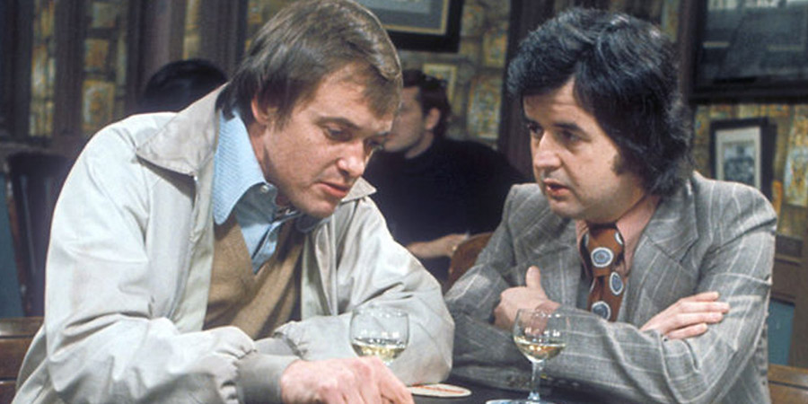 Whatever Happened To The Likely Lads?. Image shows from L to R: Terry Collier (James Bolam), Bob Ferris (Rodney Bewes). Copyright: BBC. Whatever Happened To The Likely Lads?. Image shows from L to R: Terry Collier (James Bolam), Bob Ferris (Rodney Bewes). Copyright: BBC.