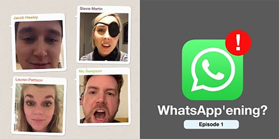 WhatsApp'ening. WhatsApp'ening.