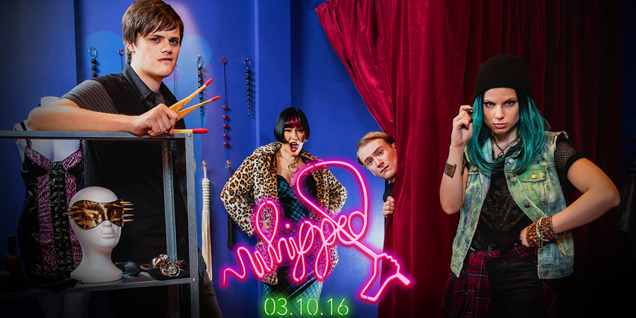 Whipped. Image shows from L to R: Leonard (Chris Kendall), Crystal (Saffron Sprackling), Nathan (William Sebag-Montefiore), India (Annabel Bates). Copyright: Koto Films. Whipped. Image shows from L to R: Leonard (Chris Kendall), Crystal (Saffron Sprackling), Nathan (William Sebag-Montefiore), India (Annabel Bates). Copyright: Koto Films.
