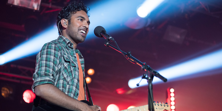 Yesterday. Jack Malik (Himesh Patel). Copyright: Working Title Films. Yesterday. Jack Malik (Himesh Patel). Copyright: Working Title Films.
