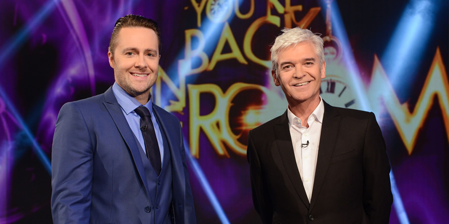 You're Back In The Room. Image shows from L to R: Keith Barry, Phillip Schofield. Copyright: Tuesday's Child. You're Back In The Room. Image shows from L to R: Keith Barry, Phillip Schofield. Copyright: Tuesday's Child.