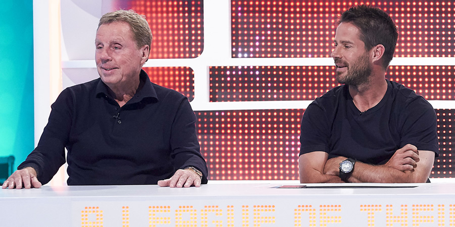 A League Of Their Own. Image shows from L to R: Harry Redknapp, Jamie Redknapp. Copyright: CPL Productions. A League Of Their Own. Image shows from L to R: Harry Redknapp, Jamie Redknapp. Copyright: CPL Productions.