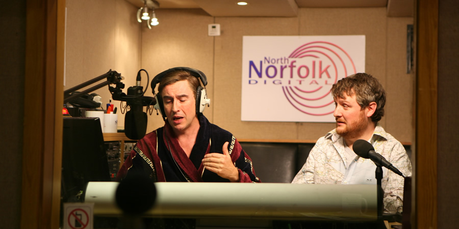 Mid Morning Matters With Alan Partridge. Image shows from L to R: Alan Partridge (Steve Coogan), Sidekick Simon (Tim Key). Copyright: Baby Cow Productions. Mid Morning Matters With Alan Partridge. Image shows from L to R: Alan Partridge (Steve Coogan), Sidekick Simon (Tim Key). Copyright: Baby Cow Productions.