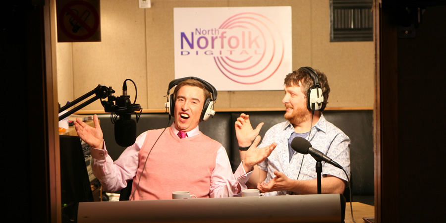 Mid Morning Matters With Alan Partridge. Image shows from L to R: Alan Partridge (Steve Coogan), Sidekick Simon (Tim Key). Copyright: Baby Cow Productions. Mid Morning Matters With Alan Partridge. Image shows from L to R: Alan Partridge (Steve Coogan), Sidekick Simon (Tim Key). Copyright: Baby Cow Productions.