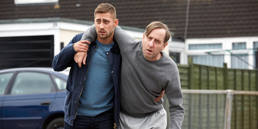 The Aliens. Image shows from L to R: Lewis (Michael Socha), Antoine (Michael Smiley). Copyright: Clerkenwell Films. The Aliens. Image shows from L to R: Lewis (Michael Socha), Antoine (Michael Smiley). Copyright: Clerkenwell Films.