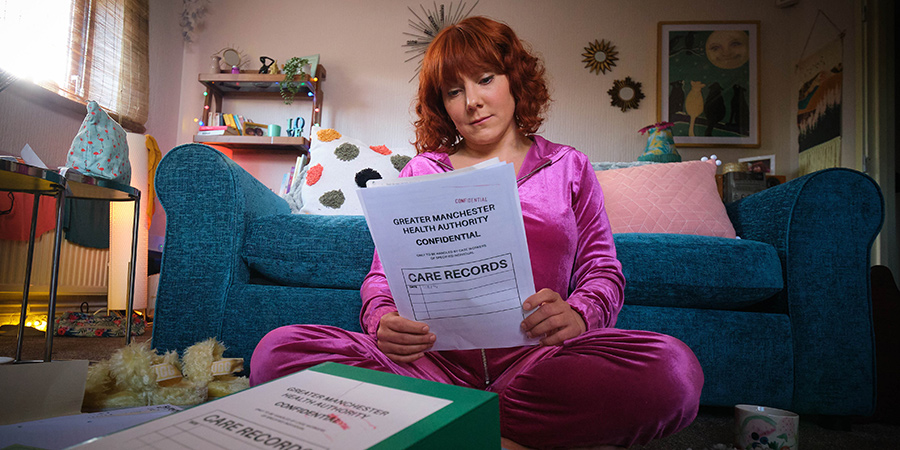 Alma's Not Normal. Alma Nuthall (Sophie Willan). Copyright: Expectation Entertainment. Alma's Not Normal. Alma Nuthall (Sophie Willan). Copyright: Expectation Entertainment.