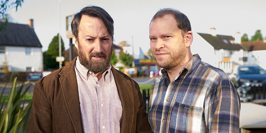 Back. Image shows from L to R: Stephen (David Mitchell), Andrew (Robert Webb). Back. Image shows from L to R: Stephen (David Mitchell), Andrew (Robert Webb).
