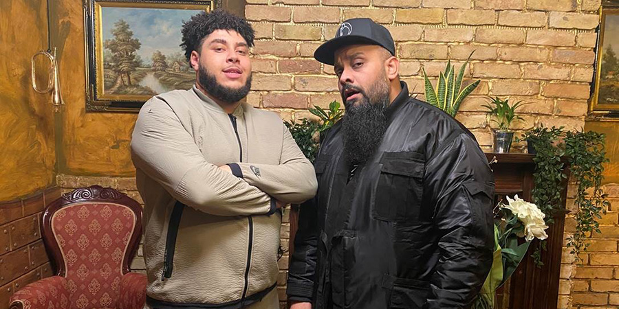 Big Zuu's Big Eats. Image shows from L to R: Big Zuu, Guz Khan. Copyright: Boomerang. Big Zuu's Big Eats. Image shows from L to R: Big Zuu, Guz Khan. Copyright: Boomerang.