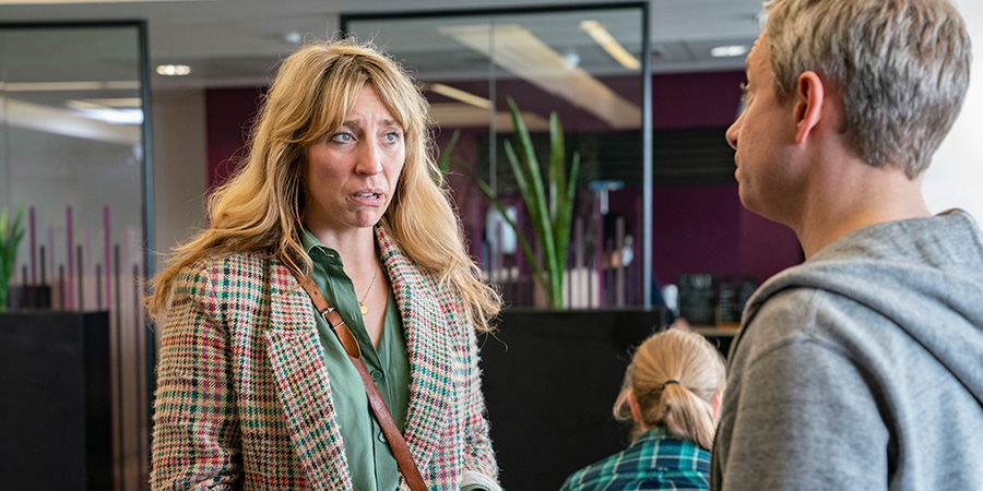 Breeders. Image shows from L to R: Ally (Daisy Haggard), Paul (Martin Freeman). Copyright: Avalon Television. Breeders. Image shows from L to R: Ally (Daisy Haggard), Paul (Martin Freeman). Copyright: Avalon Television.