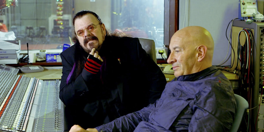 Brian Pern. Image shows from L to R: Roy Wood, Brian Pern (Simon Day). Copyright: BBC. Brian Pern. Image shows from L to R: Roy Wood, Brian Pern (Simon Day). Copyright: BBC.