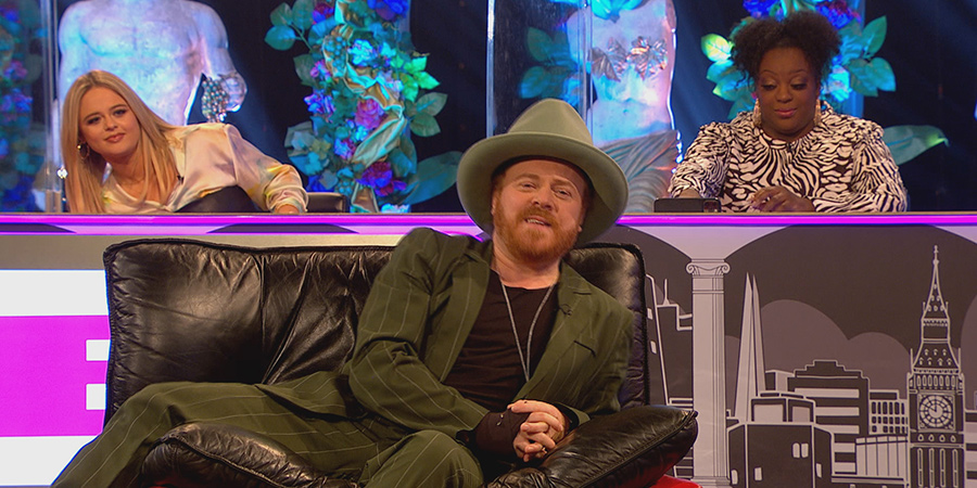 Celebrity Juice. Image shows from L to R: Emily Atack, Leigh Francis, Judi Love. Celebrity Juice. Image shows from L to R: Emily Atack, Leigh Francis, Judi Love.