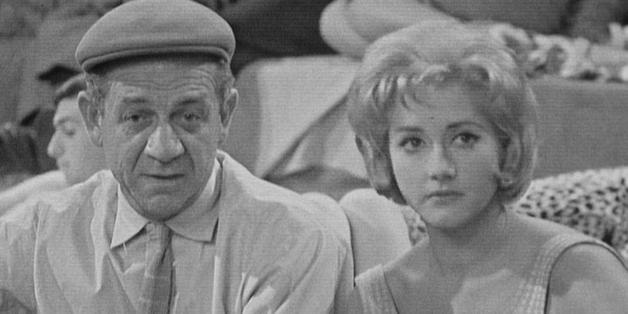 Citizen James. Image shows from L to R: Sid (Sid James), Liz (Liz Fraser). Copyright: BBC. Citizen James. Image shows from L to R: Sid (Sid James), Liz (Liz Fraser). Copyright: BBC.