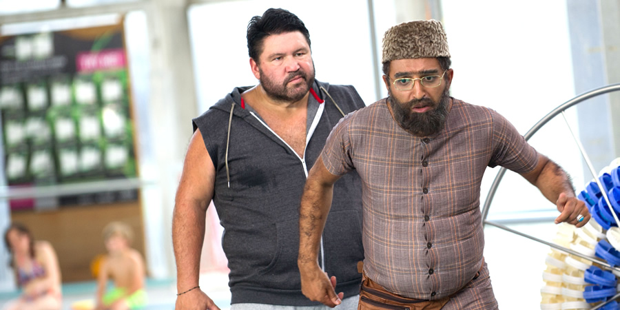 Citizen Khan. Image shows from L to R: Doug (Ricky Grover), Mr Khan (Adil Ray). Copyright: BBC. Citizen Khan. Image shows from L to R: Doug (Ricky Grover), Mr Khan (Adil Ray). Copyright: BBC.
