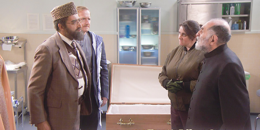 Citizen Khan. Image shows from L to R: Mr Khan (Adil Ray), Dave (Matthew Cottle), Pinky (Julia Nelson), Mr Gul (Renu Setna). Copyright: BBC. Citizen Khan. Image shows from L to R: Mr Khan (Adil Ray), Dave (Matthew Cottle), Pinky (Julia Nelson), Mr Gul (Renu Setna). Copyright: BBC.