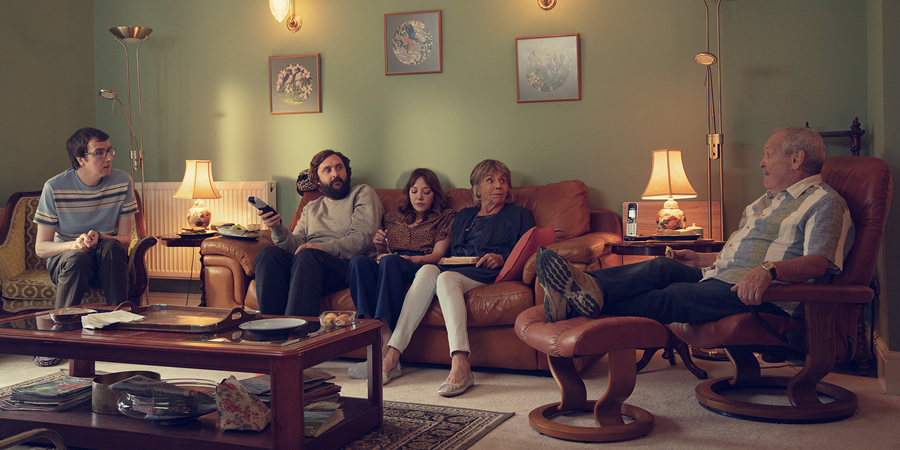 The Cockfields. Image shows from L to R: David (Ben Rufus Green), Simon (Joe Wilkinson), Donna (Diane Morgan), Sue (Sue Johnston), Ray (Bobby Ball). The Cockfields. Image shows from L to R: David (Ben Rufus Green), Simon (Joe Wilkinson), Donna (Diane Morgan), Sue (Sue Johnston), Ray (Bobby Ball).