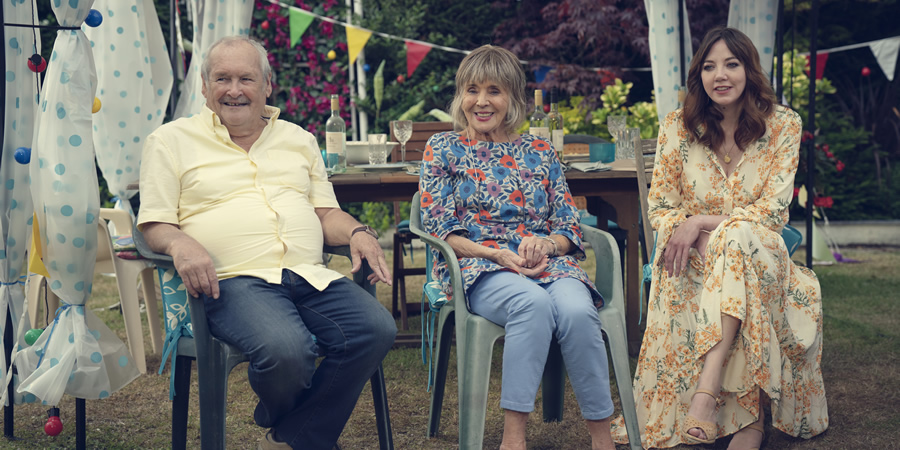 The Cockfields. Image shows from L to R: Ray (Bobby Ball), Sue (Sue Johnston), Donna (Diane Morgan). The Cockfields. Image shows from L to R: Ray (Bobby Ball), Sue (Sue Johnston), Donna (Diane Morgan).