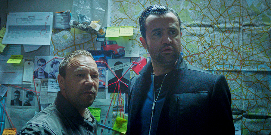 Code 404. Image shows from L to R: DI Roy Carver (Stephen Graham), DI John Major (Daniel Mays). Code 404. Image shows from L to R: DI Roy Carver (Stephen Graham), DI John Major (Daniel Mays).