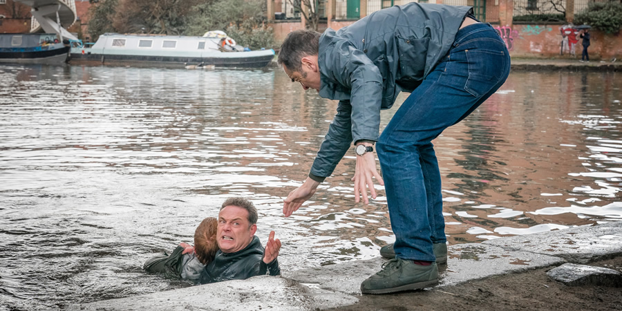 Cold Feet. Image shows from L to R: Pete Gifford (John Thomson), Adam Williams (James Nesbitt). Cold Feet. Image shows from L to R: Pete Gifford (John Thomson), Adam Williams (James Nesbitt).